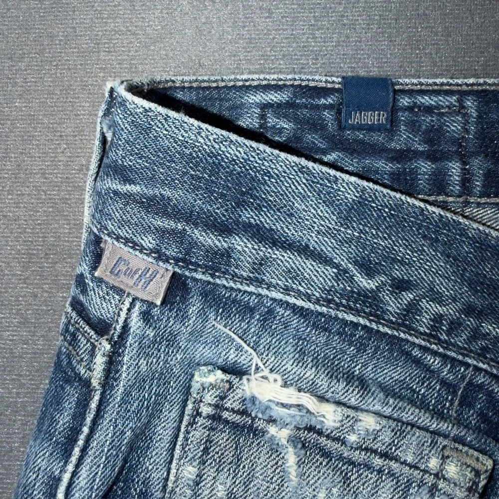 Citizens of Humanity Jagger Bootcut Jeans Mens 34 Blue‎ Distressed Tailored Fit